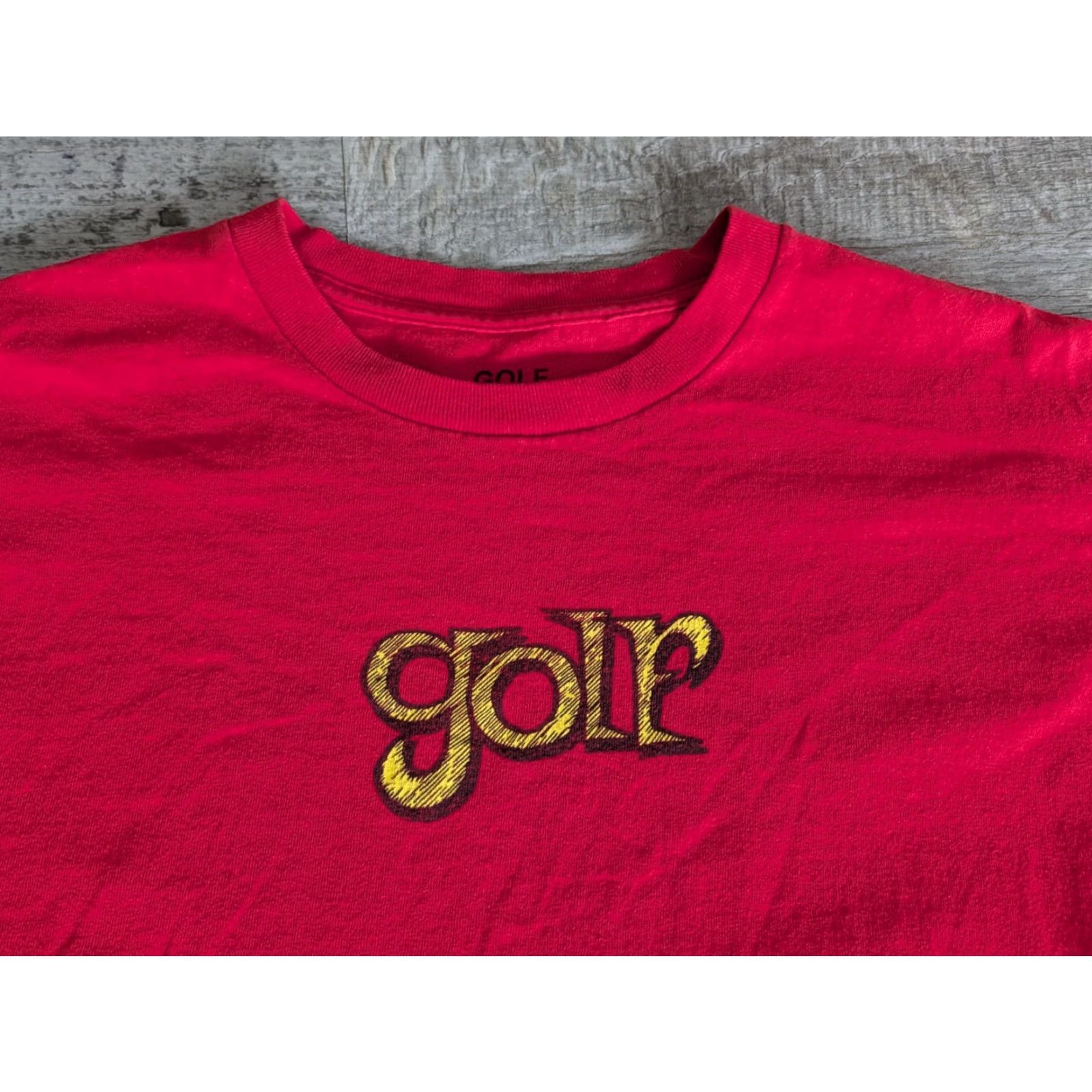 Golf Wang Golf Wang Shirt Mens Red Spell Out Logo Tee Shirt Size Large Tyler The Creator Size US L / EU 52-54 / 3 - 2 Thumbnail