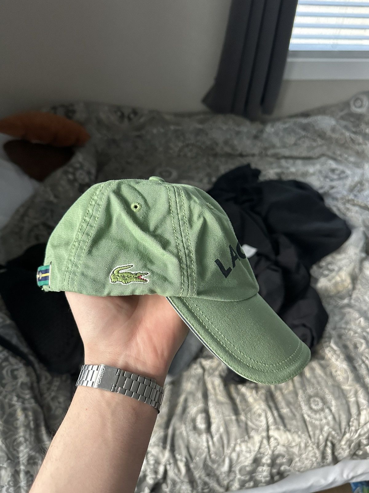 Lacoste × Vintage Vintage Lacoste big logo cap Rap Y2K Size ONE SIZE - 1 Thumbnail