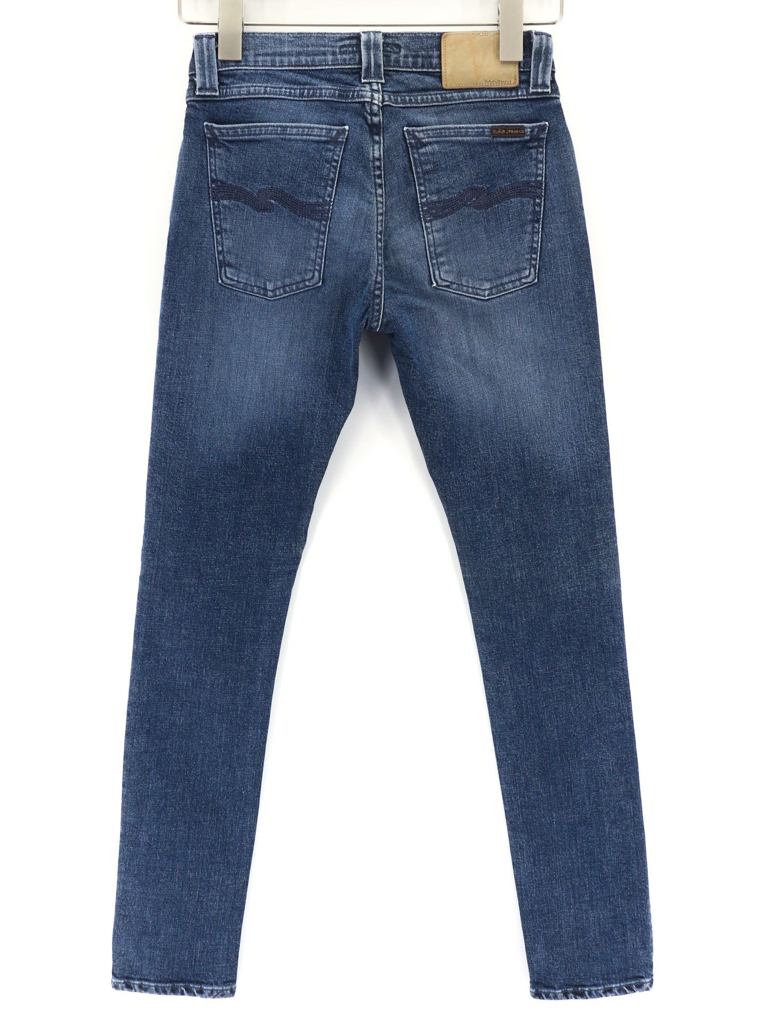 Nudie Jeans SKINNY LIN W28/L30 Blue Washed Jeans 80622 Size US 28 / EU 44 - 2 Thumbnail