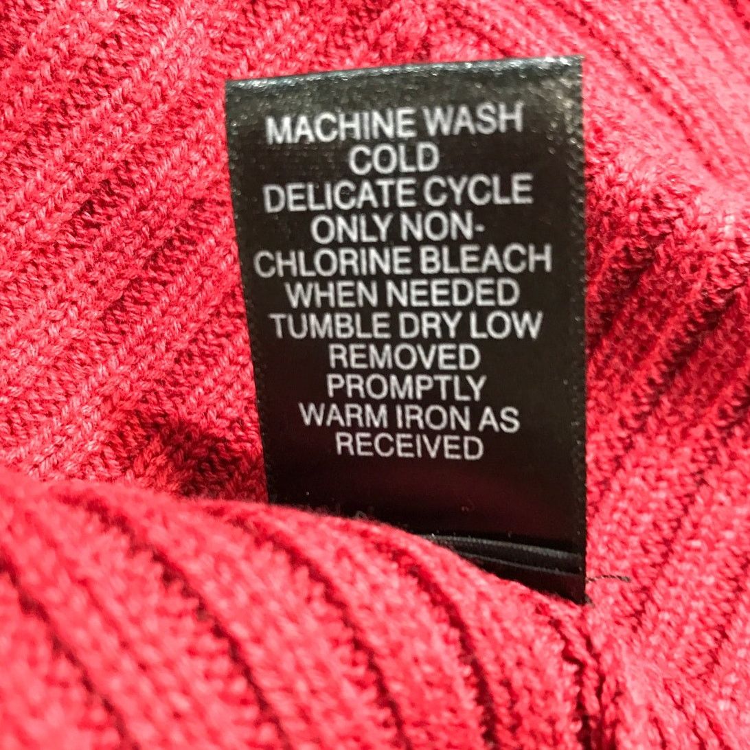 Avenue Avenue Red V-Neck Long Sleeve Cardigan Sweater 18/20 Size XXL / US 16-18 / IT 52-54 - 5 Thumbnail