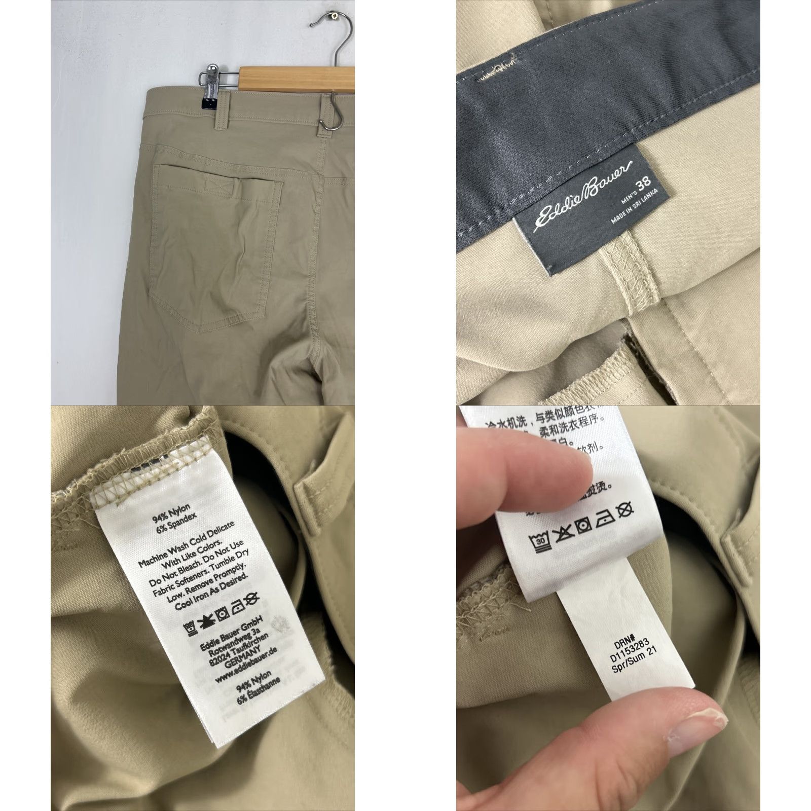 Eddie Bauer Eddie Bauer Cargo Shorts Mens Beige Nylon Spandex 38x11 Pockets Size US 38 / EU 54 - 9 Thumbnail