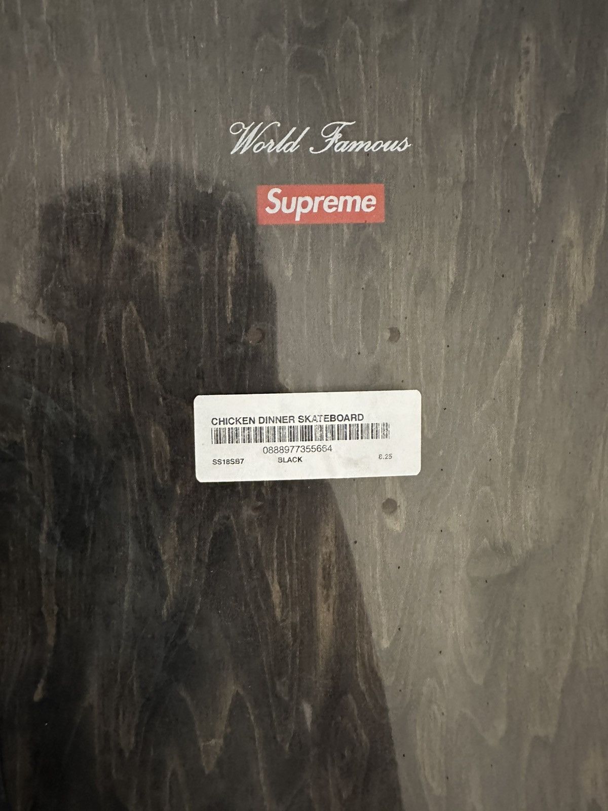 Supreme Supreme Chicken Dinner Skateboard Deck Black SS18 Size ONE SIZE - 3 Thumbnail