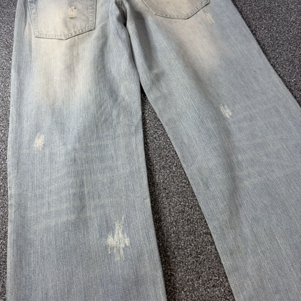 Hysteric Glamour Japanese Avant Garde Riche Glamour Wideleg Distressed Jeans Size 30" / US 8 / IT 44 - 10 Thumbnail