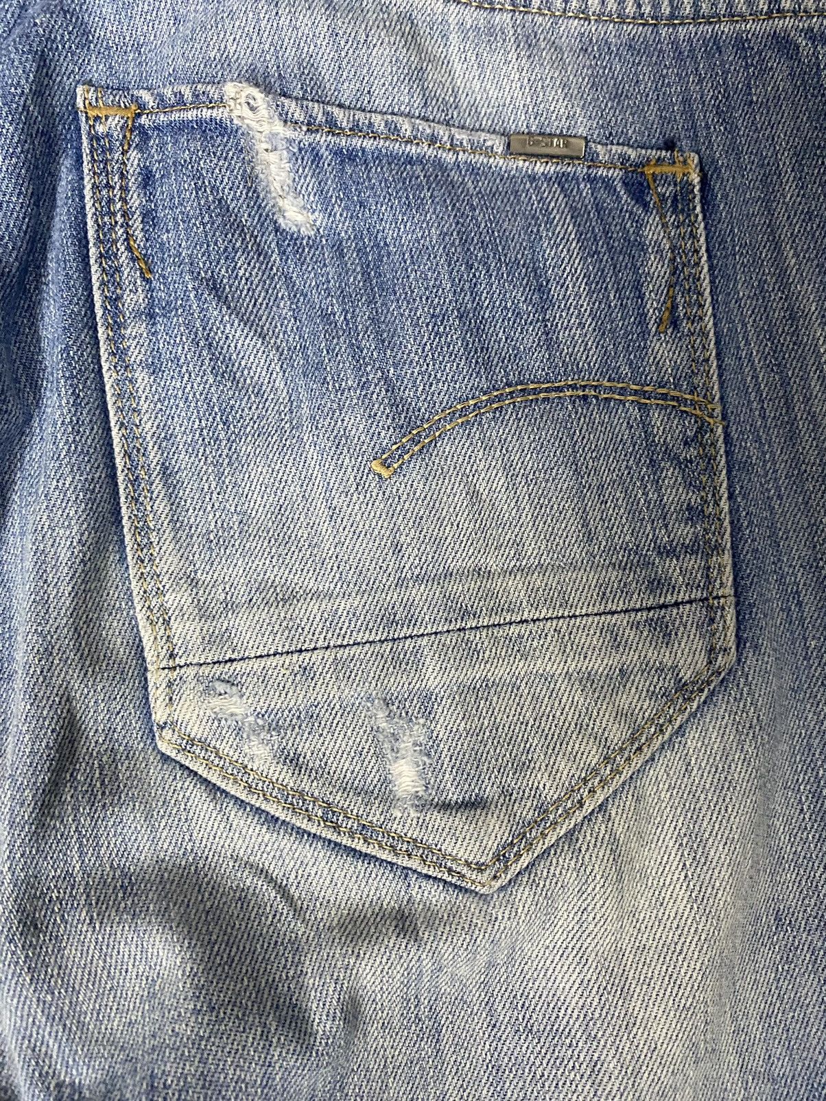 G-Star G star Raw Distressed Jeans Size US 29 - 6 Thumbnail
