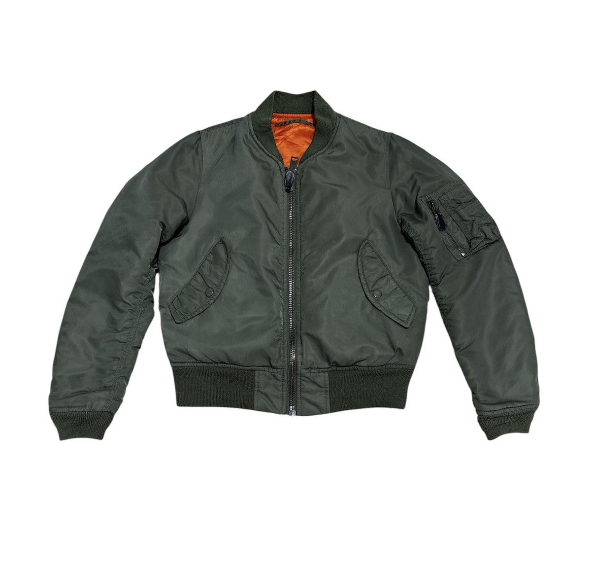 Avirex Vintage AVIREX MA-1 Flight Jacket Big Logo Design Avirex USA Size S / US 4 / IT 40 - 2 Thumbnail