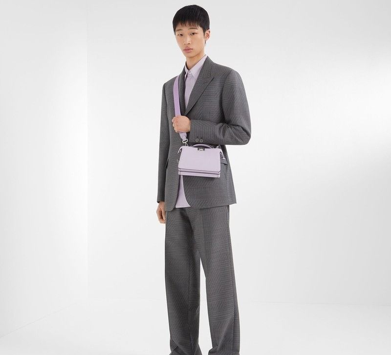 Fendi o1loc1c1024 Lavender Silk Shirt in Pink Size US S / EU 44-46 / 1 - 4 Thumbnail