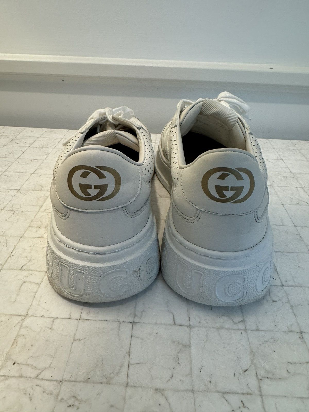 Gucci Gucci GG embossed leather sneaker Size US 11 / EU 44 - 6 Thumbnail