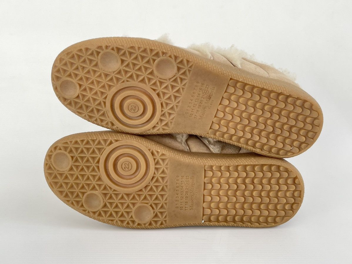 Maison Margiela Beige Shearling GAT Sneakers Size US 8 / IT 38 - 13 Thumbnail