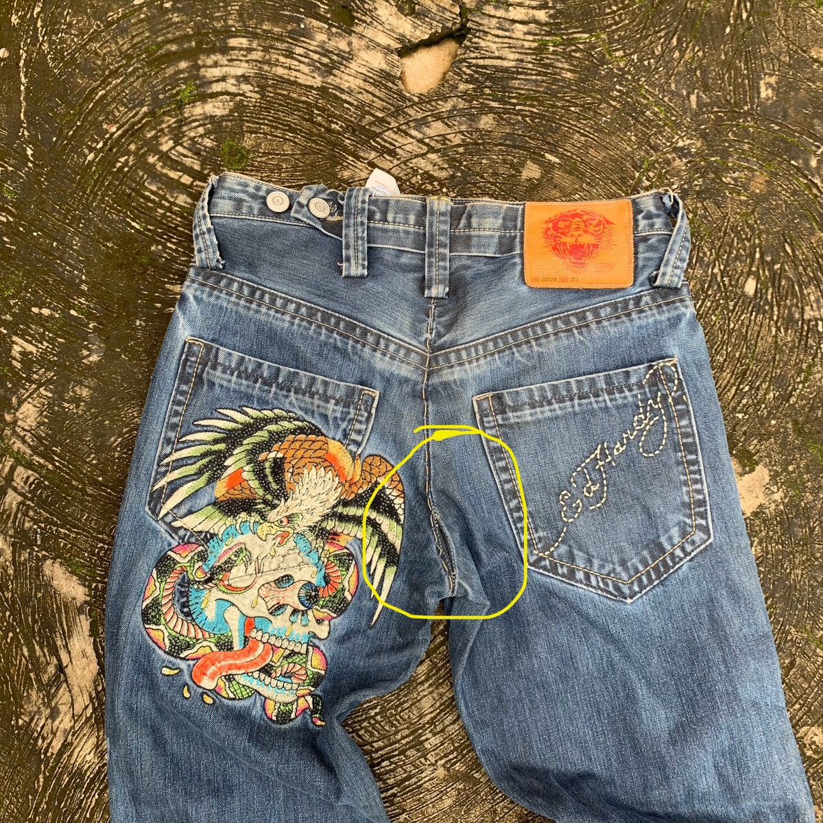 Ed Hardy Vintage Ed Hardy Denim Jeans Size US 30 / EU 46 - 4 Thumbnail