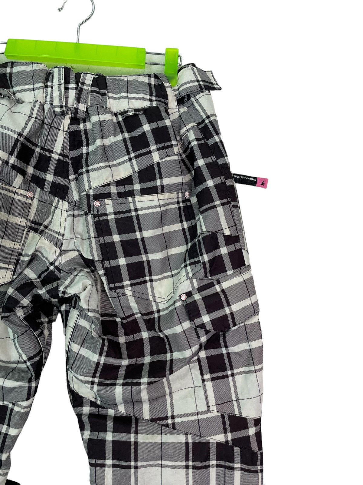 Modern Amusement Vtg 90s MODERN AMUSEMENT japan tartan plaid snowboard pant Size US 30 / EU 46 - 6 Thumbnail