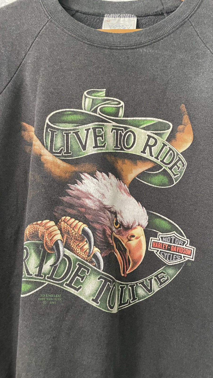 Harley Davidson Vtg 3D Emblem Bald Eagle Harley Davidson 90s Size US M / EU 48-50 / 2 - 5 Thumbnail