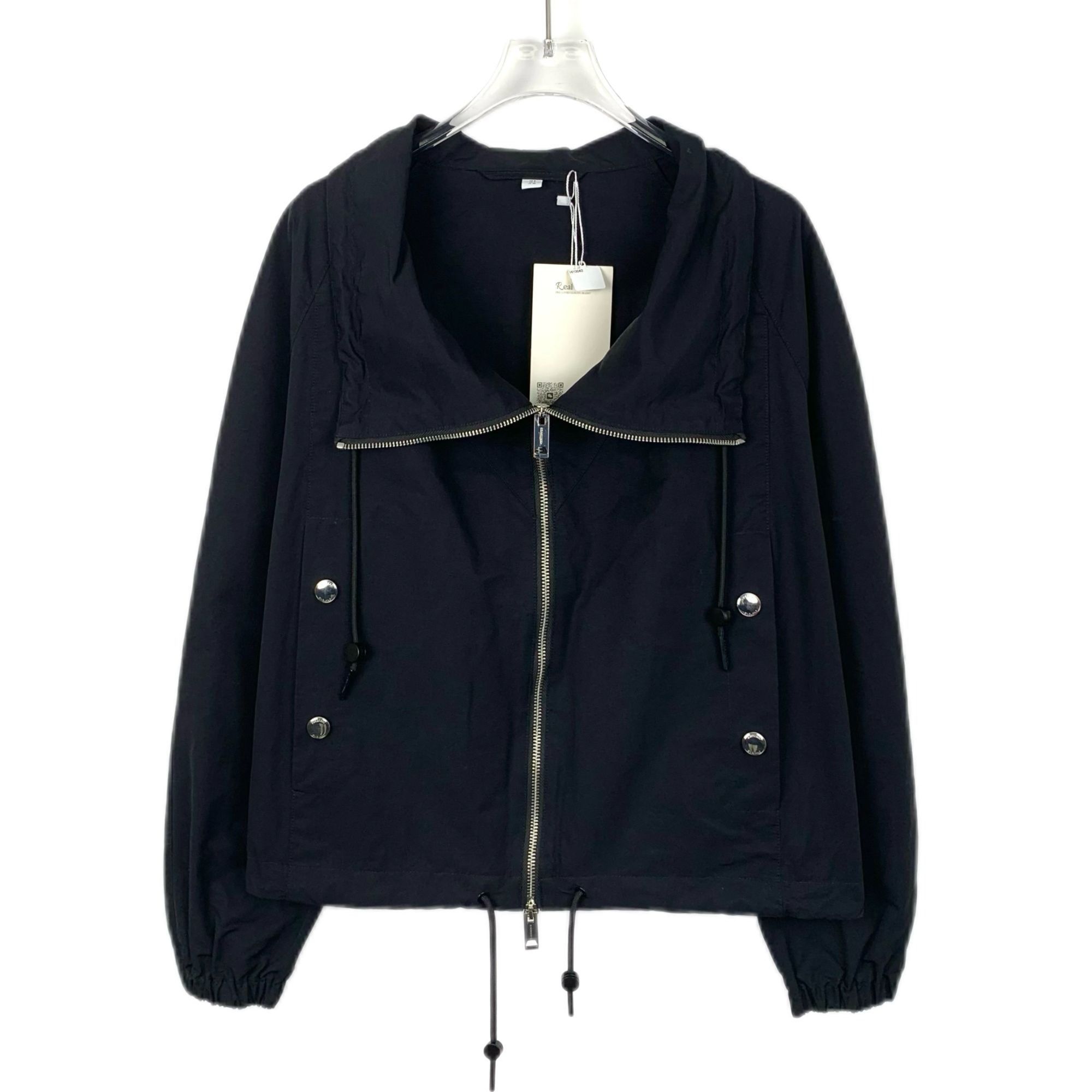 Burberry Burberry Black Cotton Zipper Jacket Womens Size S Size S / US 4 / IT 40 - 1 Thumbnail