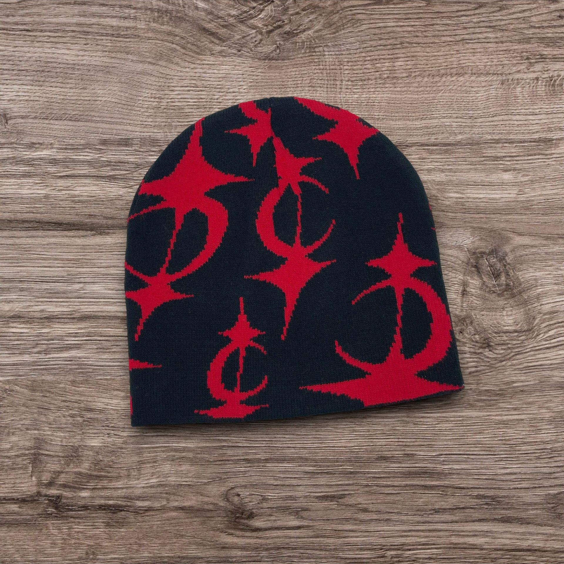 Other Punk Opium Symbol Beanie | ALT Grunge Avantgarde Hat Size ONE SIZE - 1 Preview