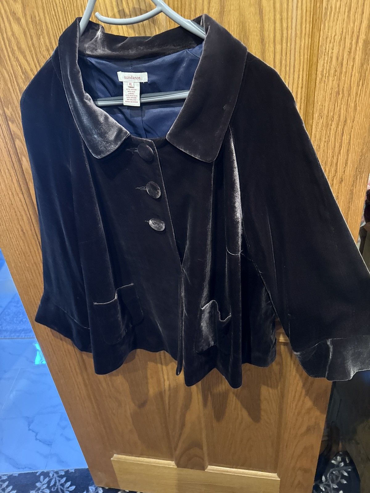Other Velvet button front jacket Size XL / US 12-14 / IT 48-50 - 1 Thumbnail