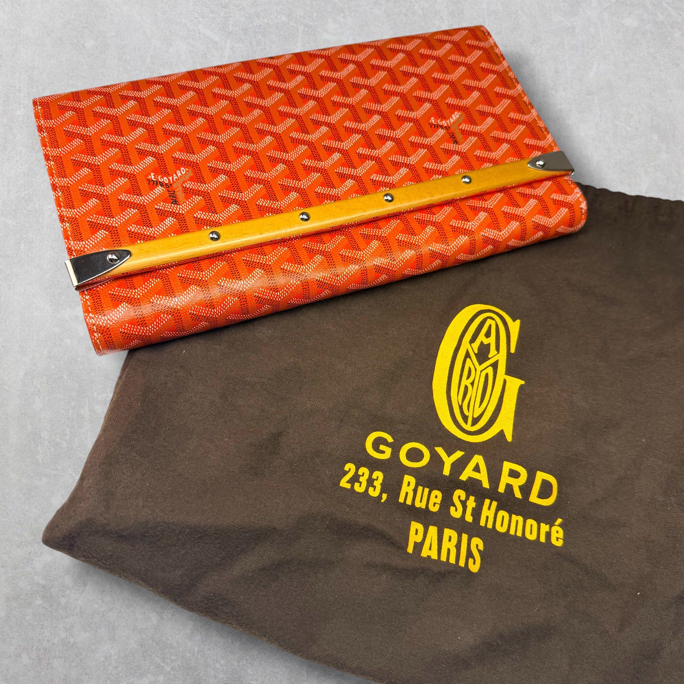 Goyard Goyard Orange Monte Carlo Bois Clutch Size ONE SIZE - 9 Thumbnail