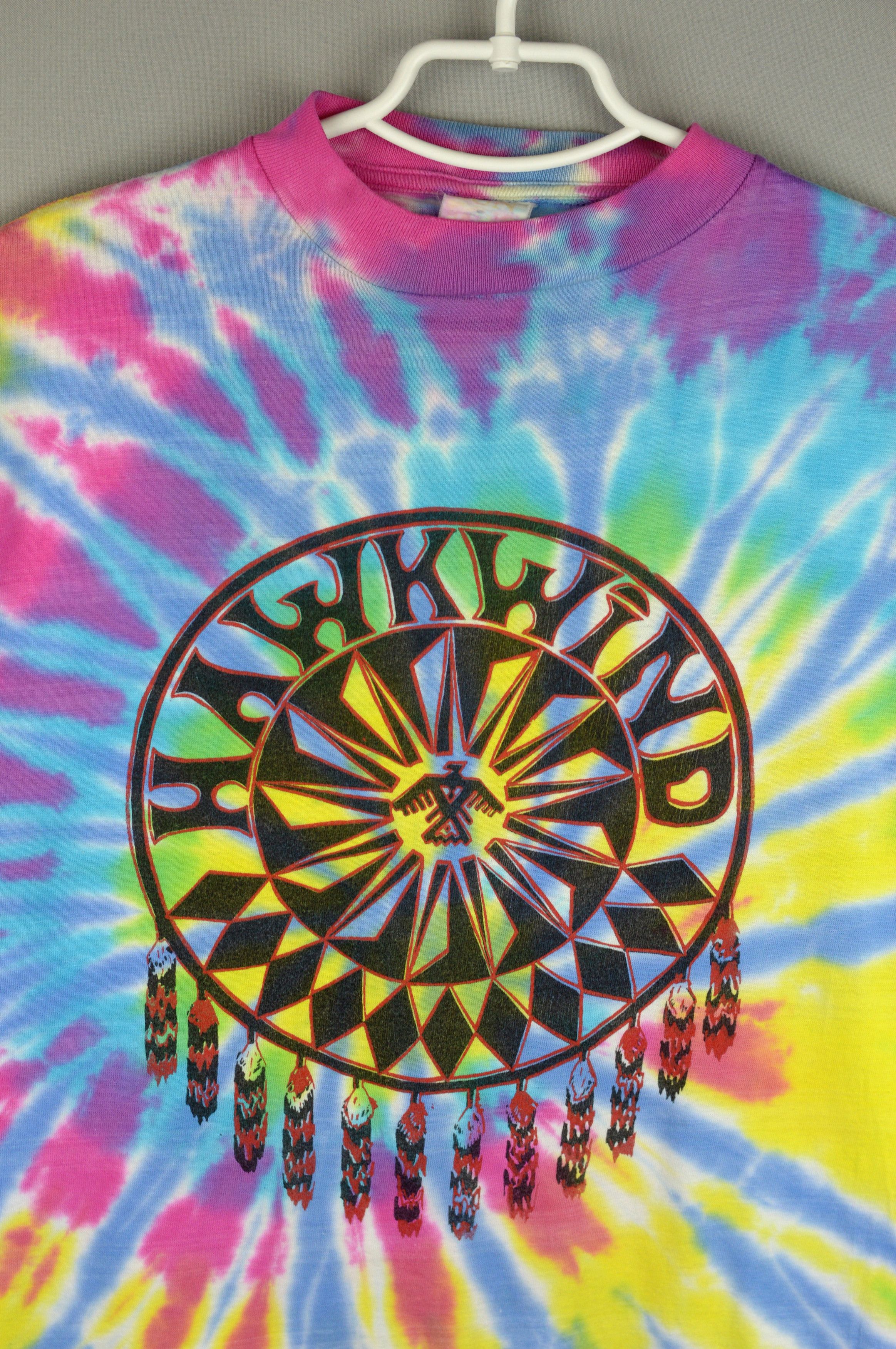 Band Tees Vintage Hawkwind Tie Dye 90s t shirt Size US L / EU 52-54 / 3 - 3 Thumbnail