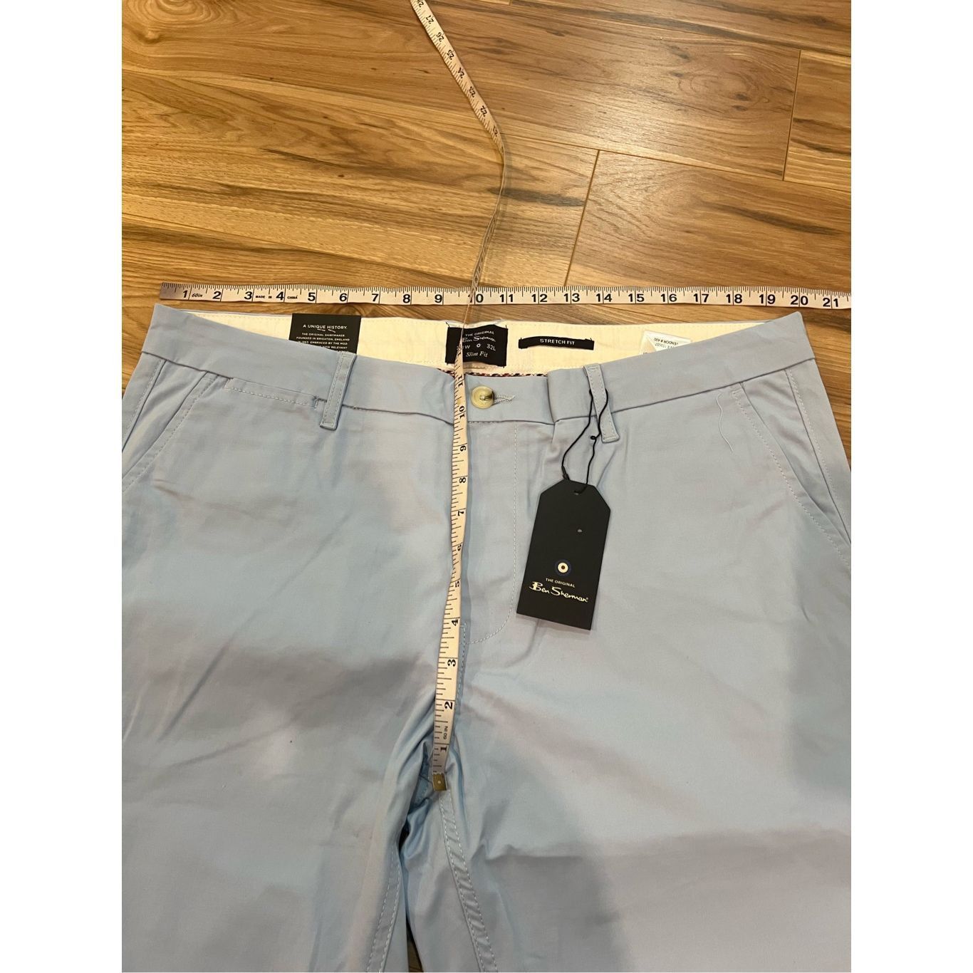 Ben Sherman Ben Sherman NWT Slim Fit Mens blue Chino Casual Pants 38x32 Size US 38 / EU 54 - 5 Thumbnail