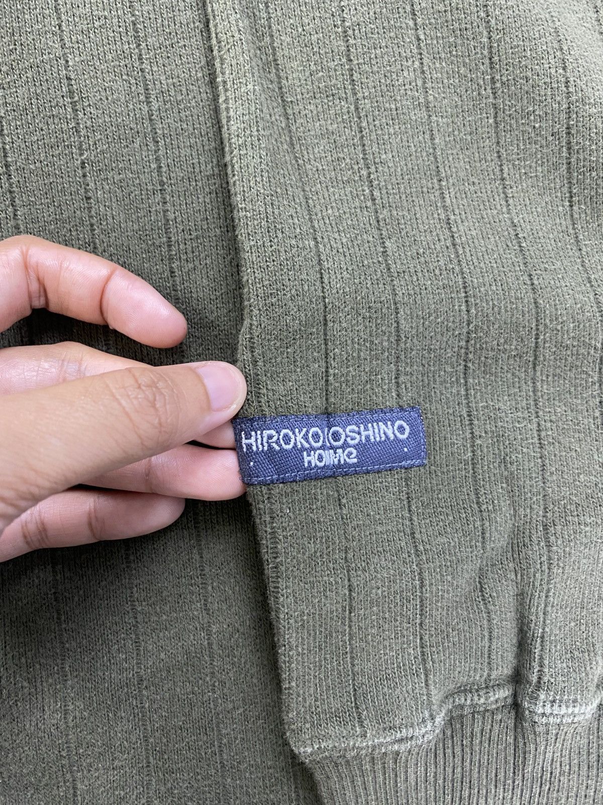 Designer × Hiroko Koshino Homme × Vintage Vtg 90s Hiroko Koshino Homme Embroidery Spellout Sweatshirt Size US XL / EU 56 / 4 - 5 Thumbnail