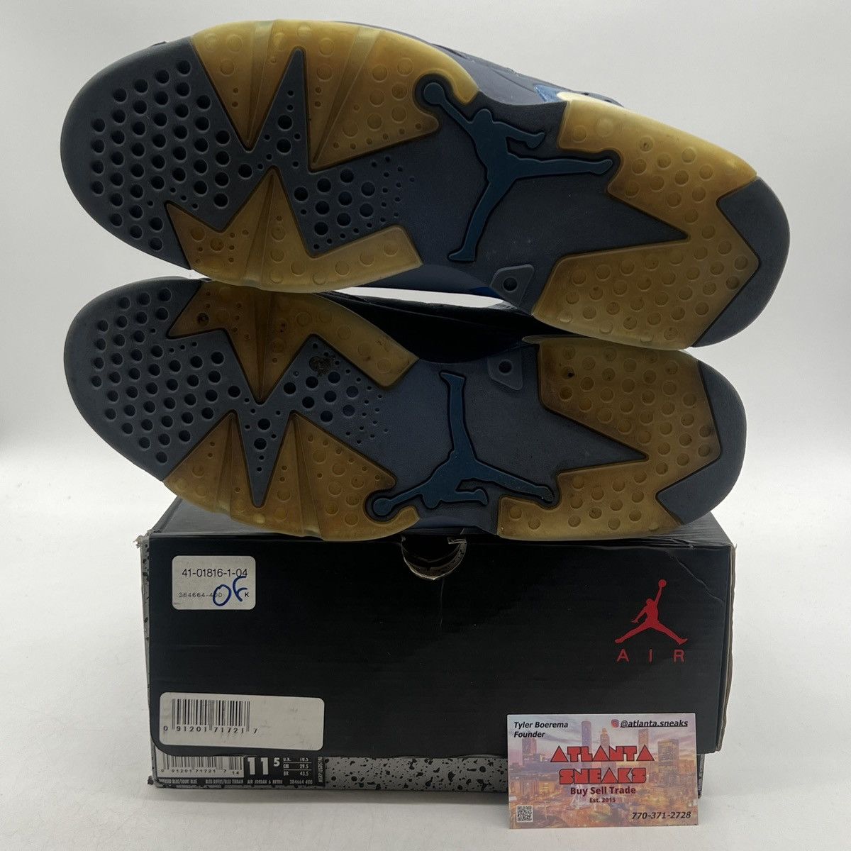 Jordan Brand Air Jordan 6 diffused blue Size US 11.5 / EU 44-45 - 8 Thumbnail