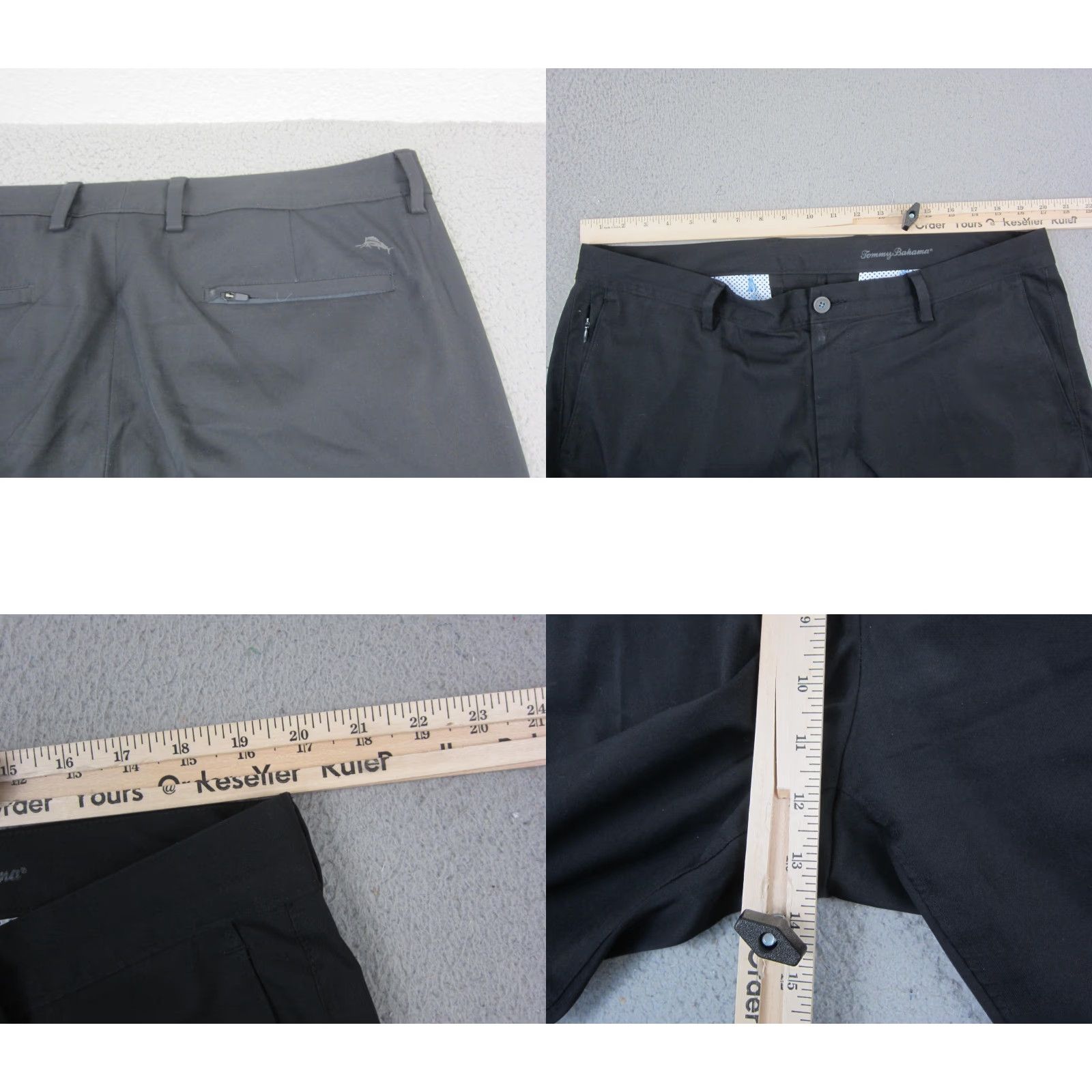 Tommy Bahama Tommy Bahama Pants Mens 38x32 Black Chino Flat Front Regular Straight Size 38 Black - Tommy Bahama Pants - Chino - Flat Front - 38x32 - Black - Mens Size US 38 / EU 54 - 8 Thumbnail