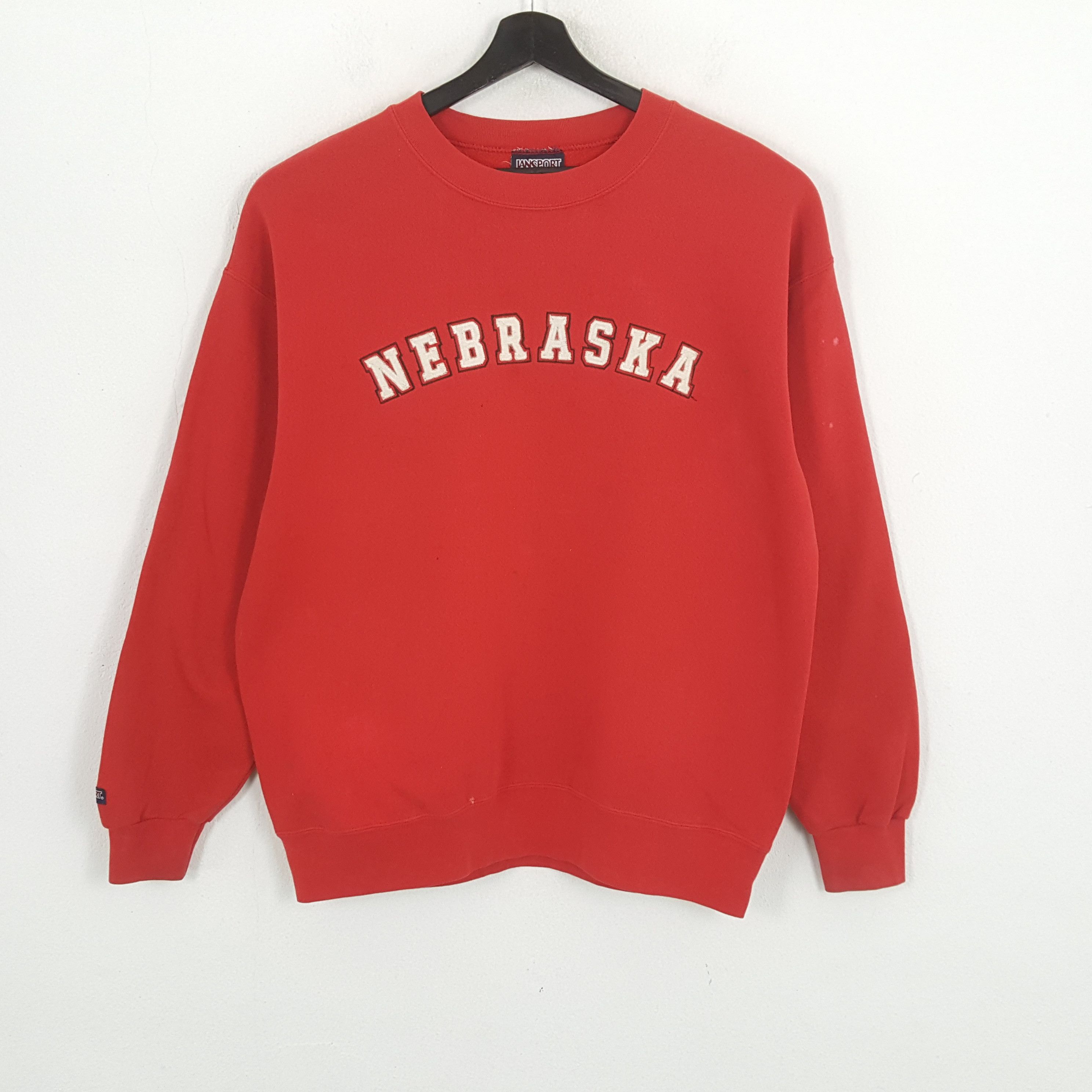 Jansport × Vintage NEBRASKA Streetwear Style Jansport Sweatshirt Size US L / EU 52-54 / 3 - 1 Thumbnail