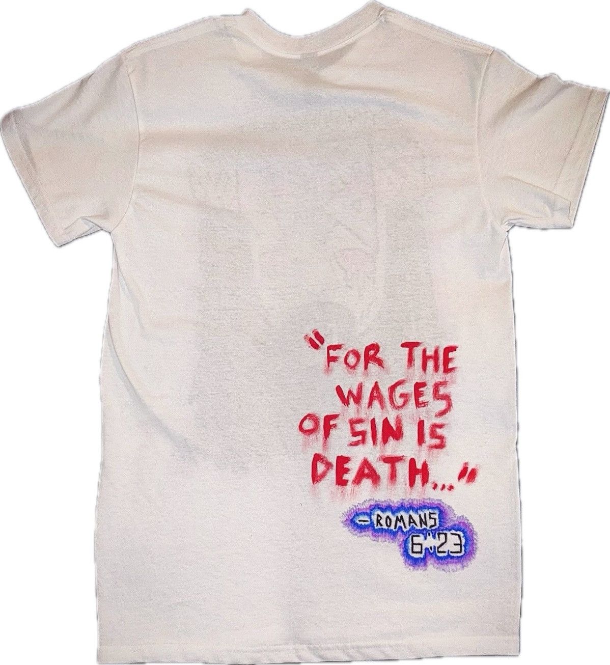Designer × Vintage “BLOOD OF YESHUA” Graphic Tee Size US M / EU 48-50 / 2 - 2 Thumbnail