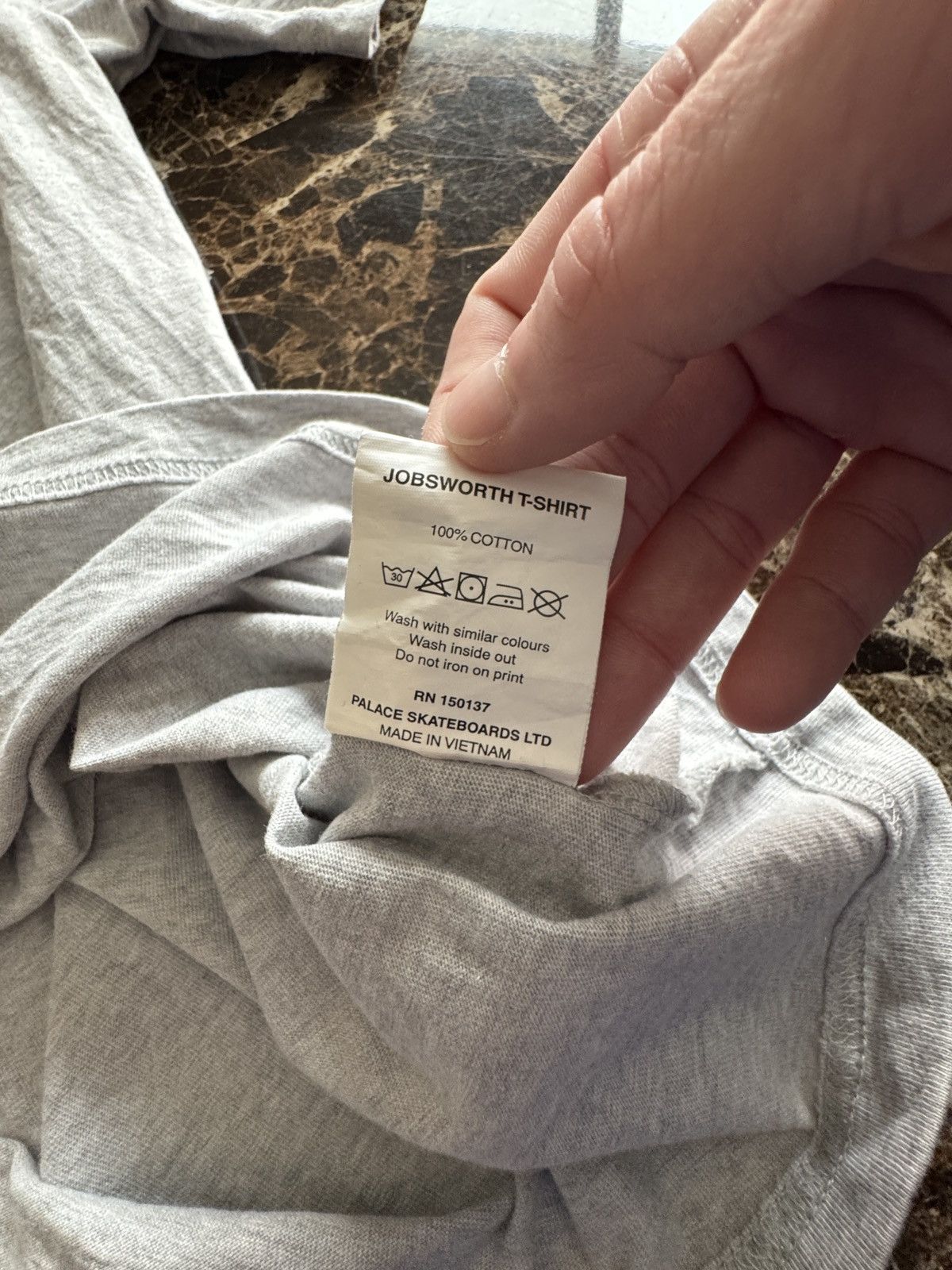 Palace Palace Jobsworth Tee - Grey - Apple - CEASE & DESIST Size US S / EU 44-46 / 1 - 8 Thumbnail
