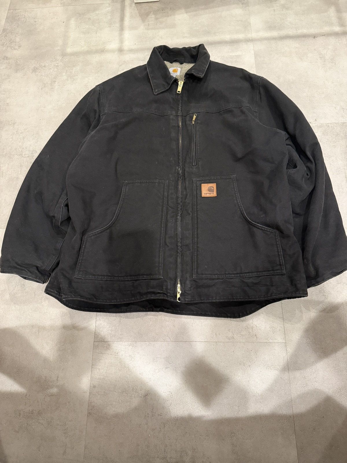 Carhartt Vintage Carhartt Denim Sherpa Jacket Size US XL / EU 56 / 4 - 1 Thumbnail