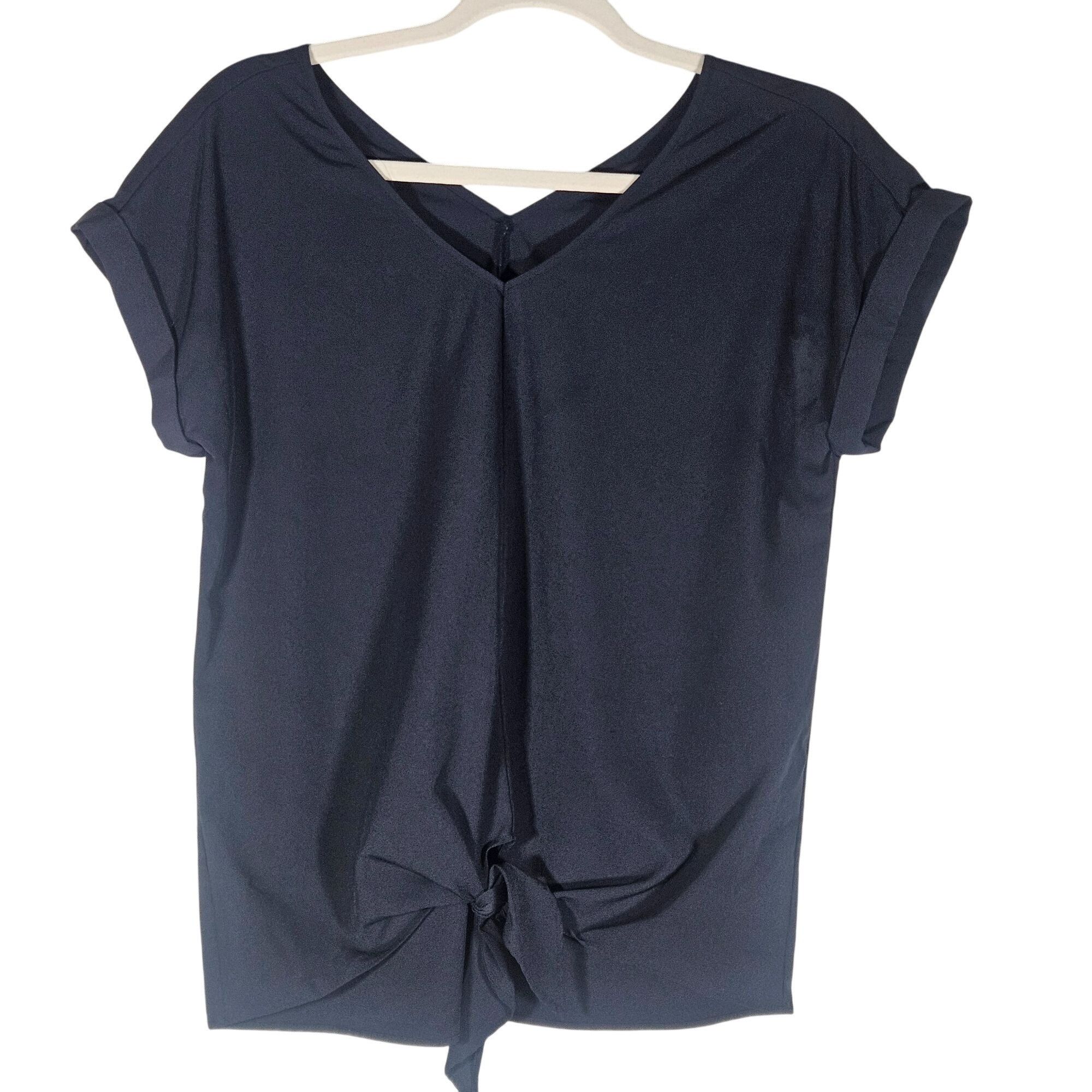 Juicy Couture Juicy Couture black Tie-Front Top S Minimalist Athleisure So Size S / US 4 / IT 40 - 2 Thumbnail