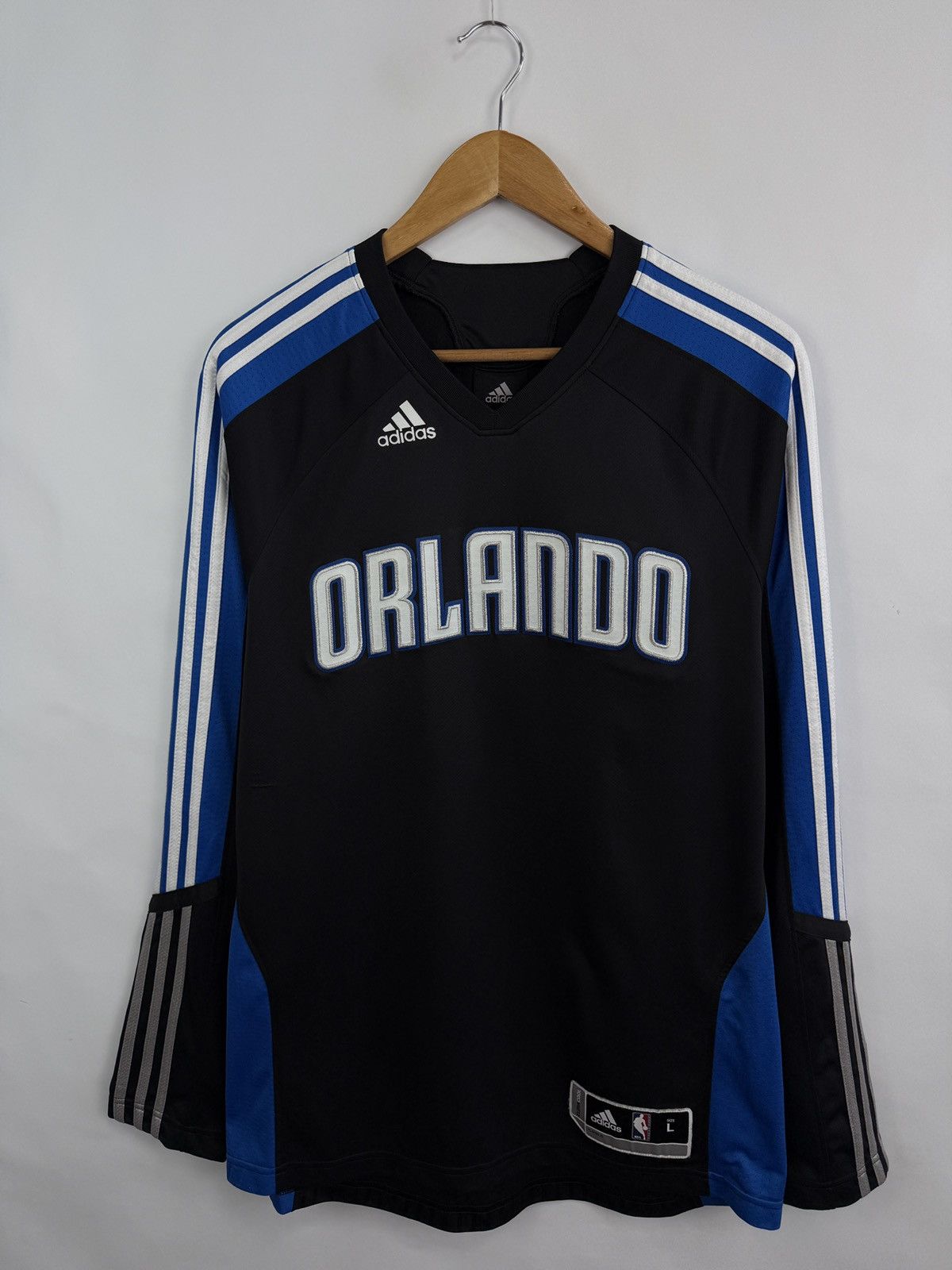 Adidas 🇺🇸 Vintage Orlando Adidas NBA Long Sleeve 2010 Rare Just Don Size US L / EU 52-54 / 3 - 3 Thumbnail