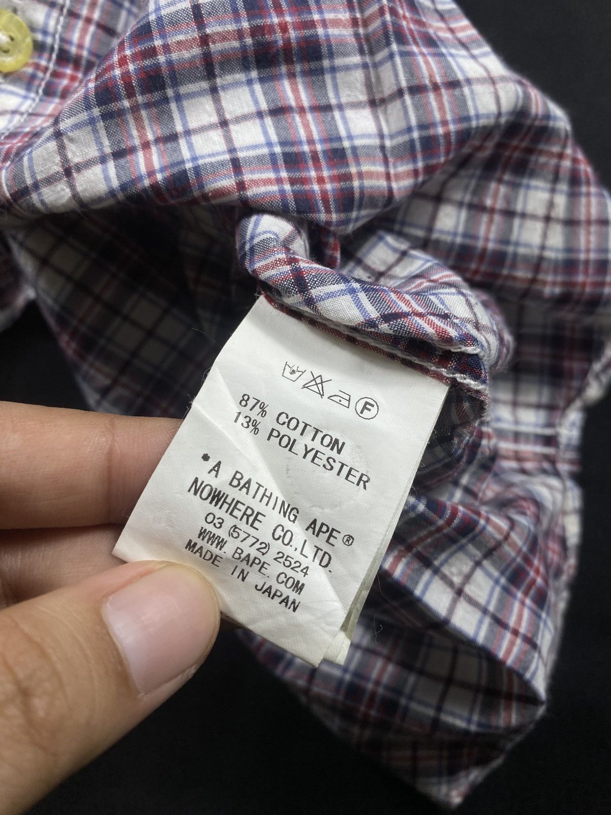 Bape Bape A Bathing Ape Tartan button up shirt Size US S / EU 44-46 / 1 - 8 Thumbnail