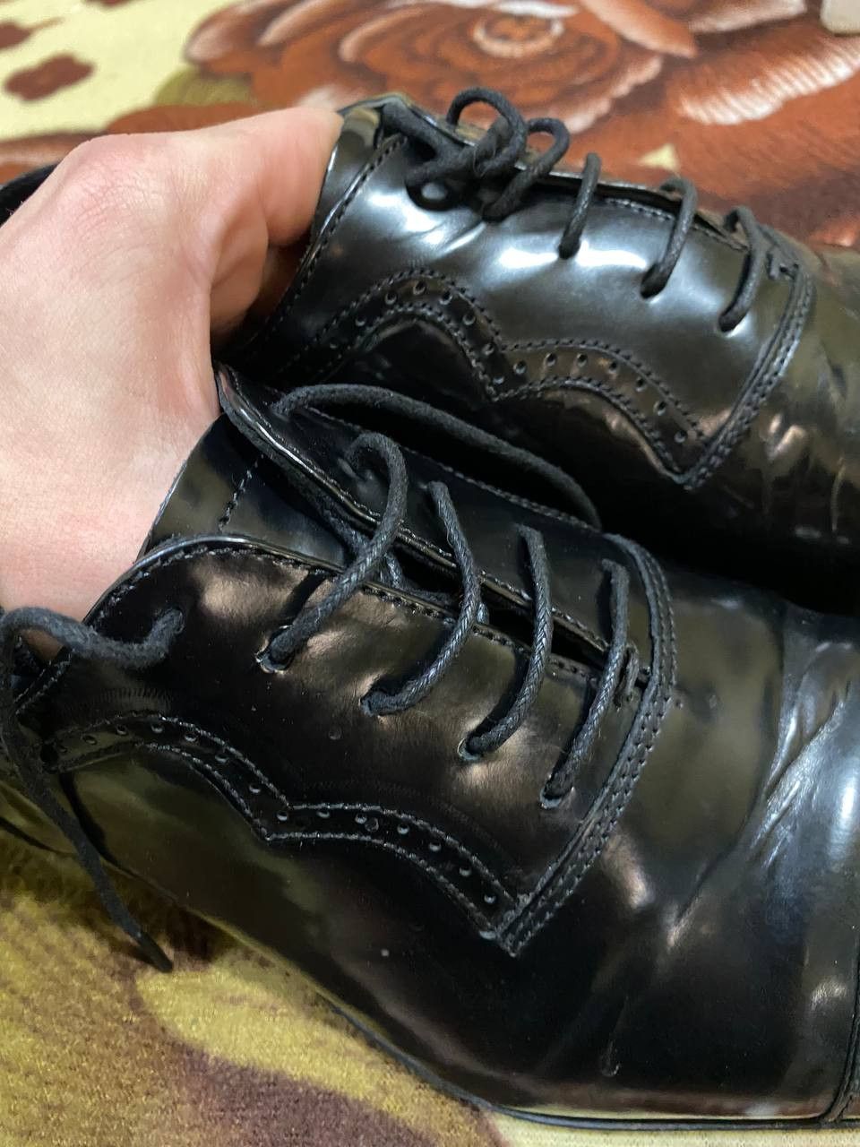 Versace Versace Collection Spazzolato Patent Leather Loafer Shoes Size US 11 / EU 44 - 7 Thumbnail