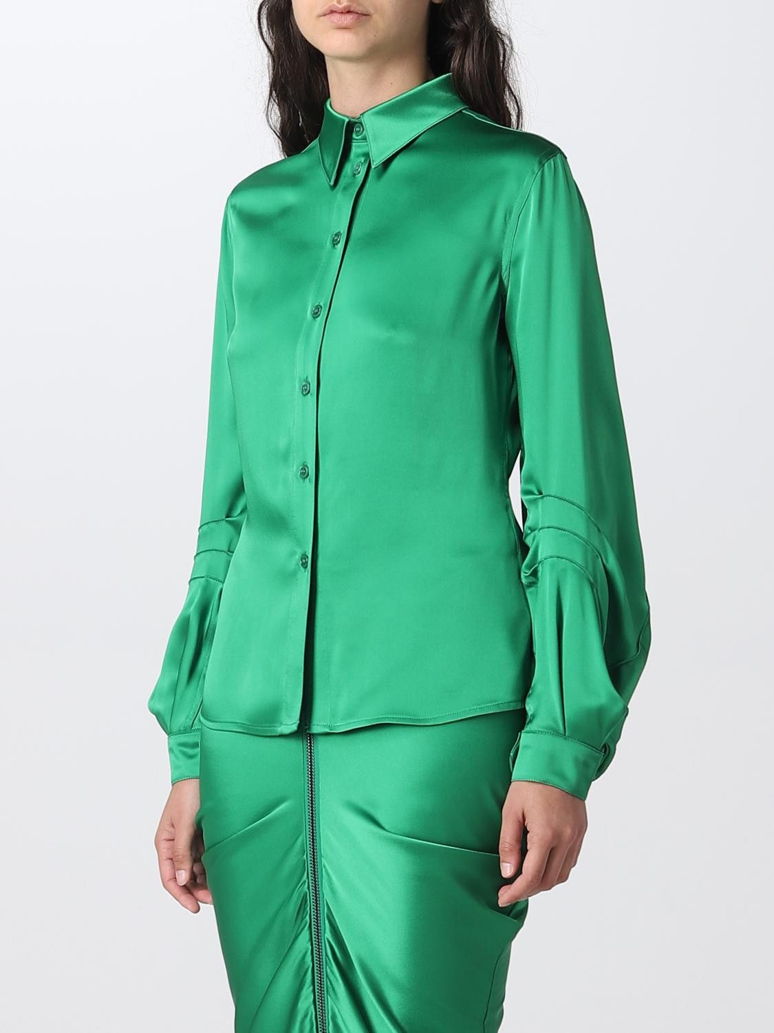 Tom Ford o1y0226 Solid Color Shirt in Green Size M / US 6-8 / IT 42-44 - 4 Thumbnail