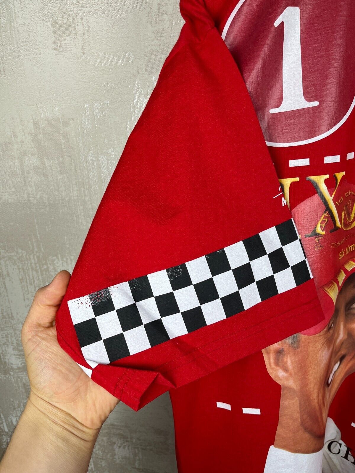 Formula 1 Michael Schumacher Six Times F1 World Champion T-shirt Size US XXL / EU 58 / 5 - 7 Thumbnail