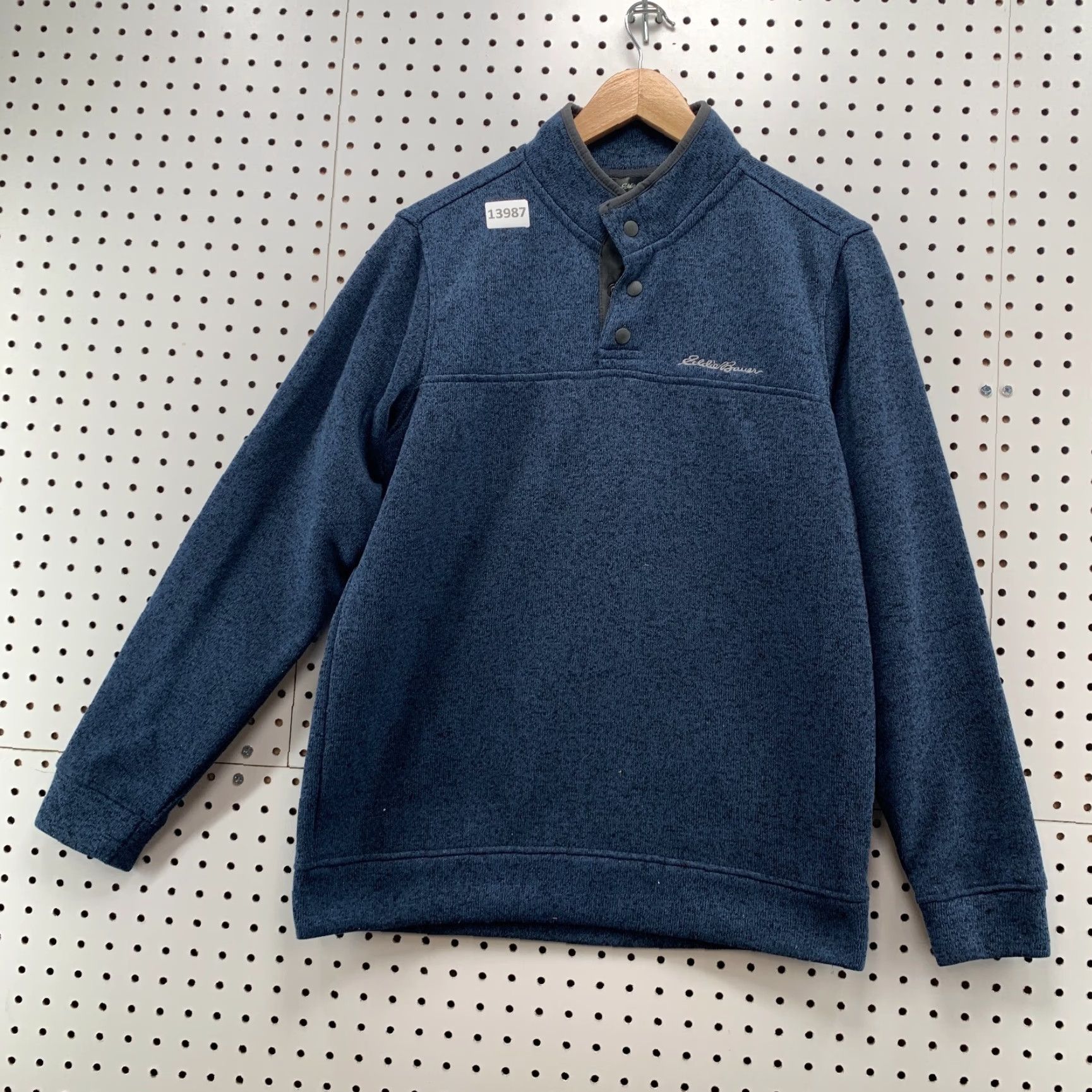 Eddie Bauer VINTAGE Eddie Bauer Pullover Sweater Mock Neck Blue Mens Medium 1/4 Snap Knit 90s Size US M / EU 48-50 / 2 - 6 Thumbnail
