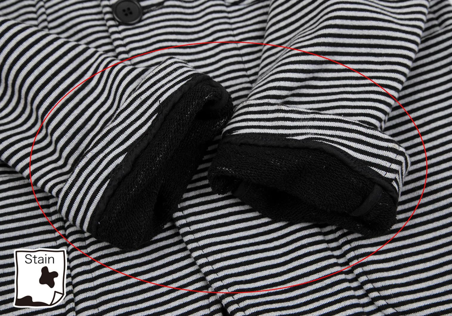 Engineered Garments Cotton-Polyester Striped Sweat Jacket in Gray and Black, XS Size US XS / EU 42 / 0 - 10 Thumbnail