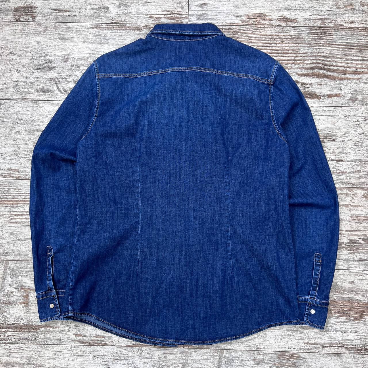 Jacob Cohen Jacob Cohen Western Denim Shirt Blue Size 46 Size L / US 10 / IT 46 - 7 Thumbnail