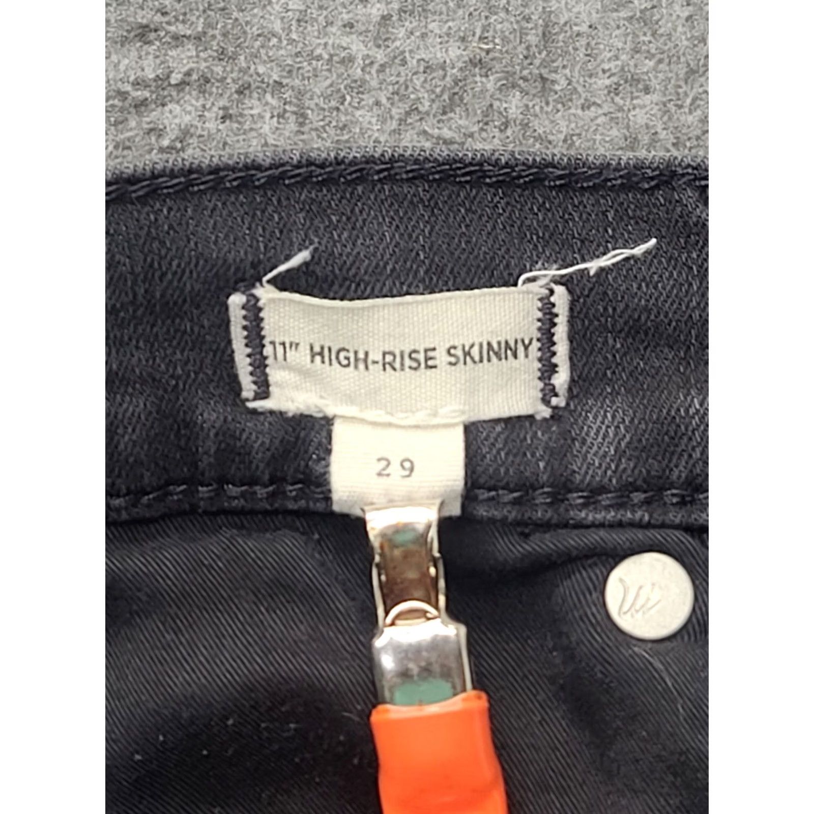 Madewell Madewell Jeans Women’s Size 29x28 High Rise Skinny Stretch Distressed Black Denim 5-Pocket Slim City Dept: Women Mens, Girls, or Boys not applicable Size 29" - 3 Thumbnail