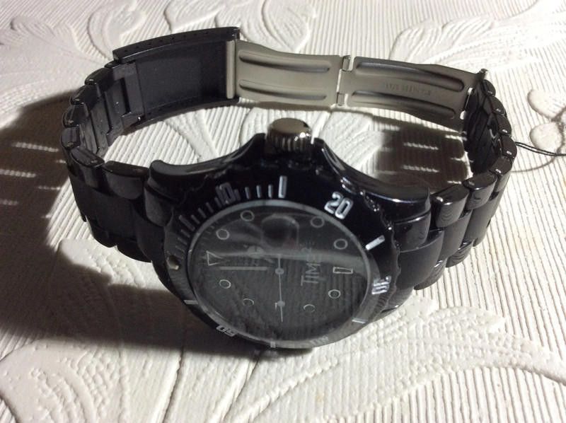 Designer LTd black dial plastic strap watch Size ONE SIZE - 4 Thumbnail