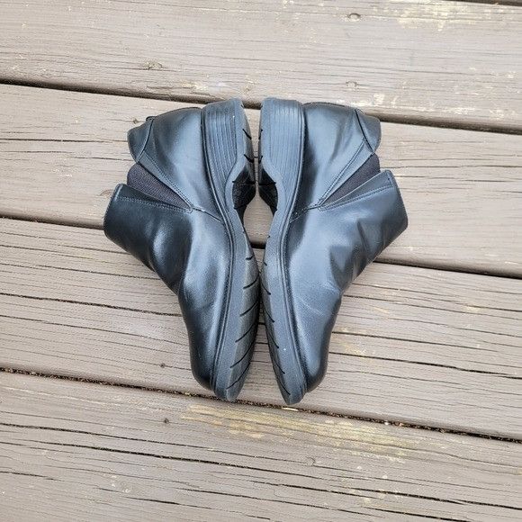 Vintage Vintage 90s y2k Bratz Black Faux Vegan Leather Chunky Heel S Size US 9 / IT 39 - 6 Thumbnail