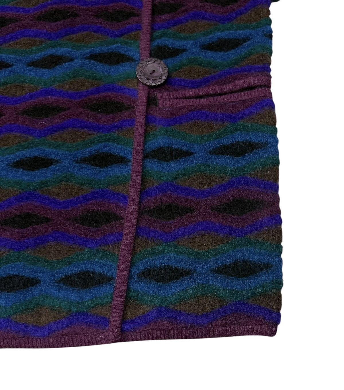 Missoni Vintage Missoni Reversible Wool Mohair Puffer Light Jacket Size L / US 10 / IT 46 - 3 Thumbnail