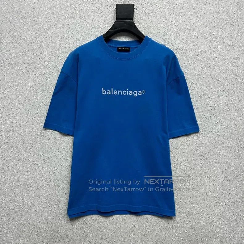 Balenciaga Balenciaga Solid Color Letter Mailbox Logo Print Loose Sho Size US S / EU 44-46 / 1 - 1 Thumbnail