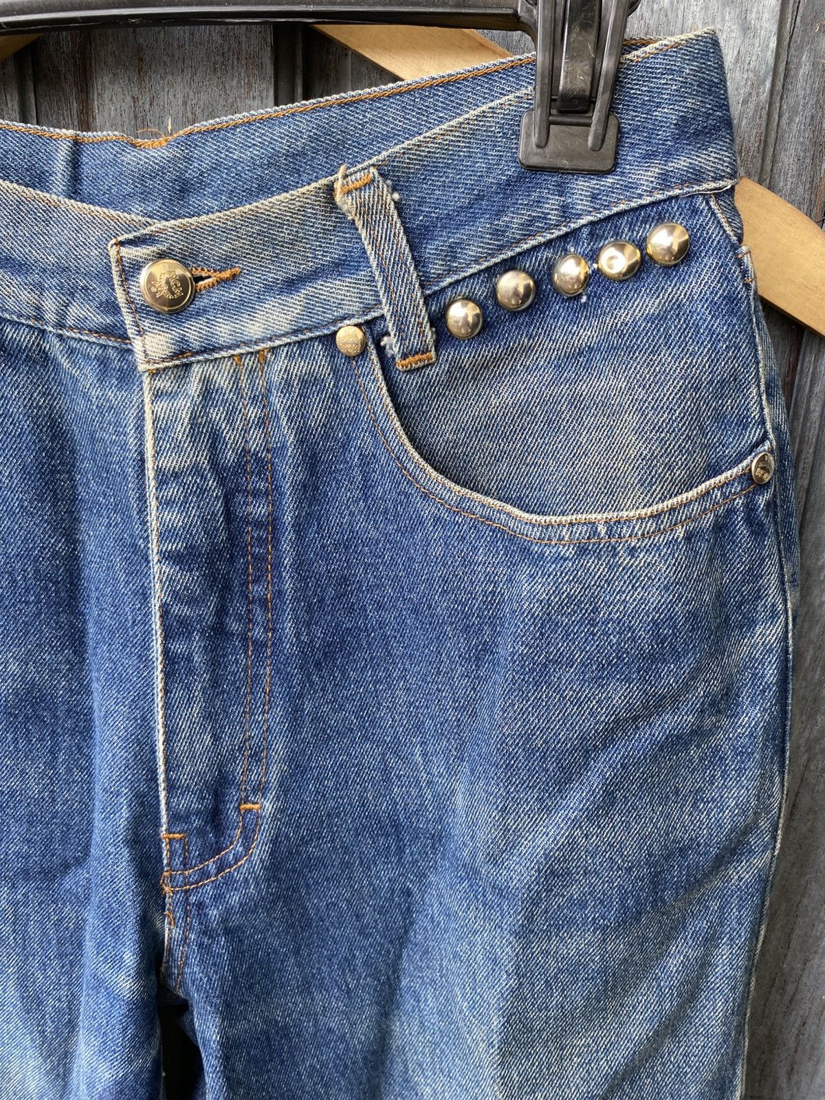 MCM MCM Vintage Jeans Denim Studded Rare Y2K Luxury With Rivet Size US 29 - 4 Thumbnail