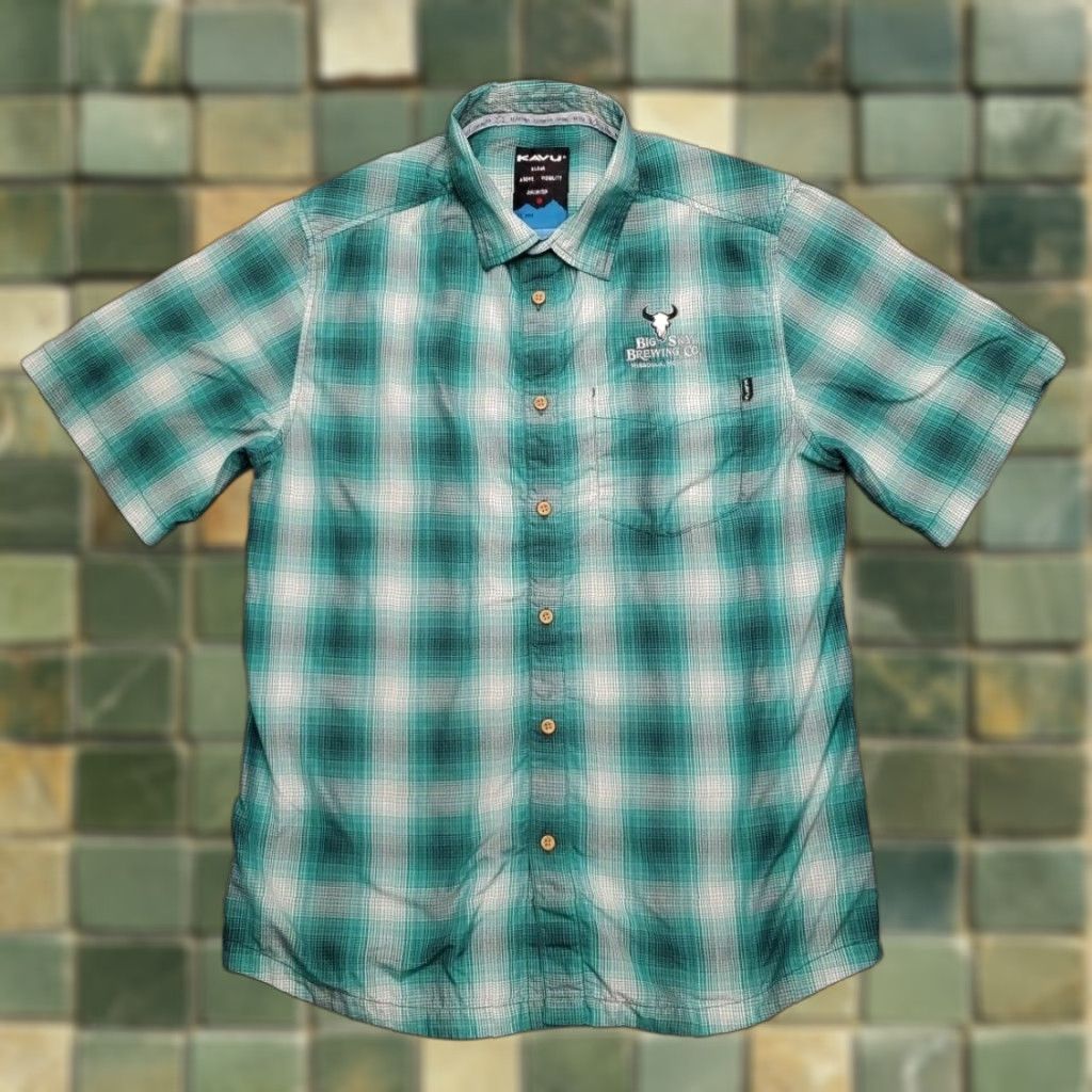 KAVU VINTAGE Big Sky brewing Company Shirt Mens M Green Missoula MT Short Sleeve Kavu Outdoor Size US L / EU 52-54 / 3 - 1 Thumbnail