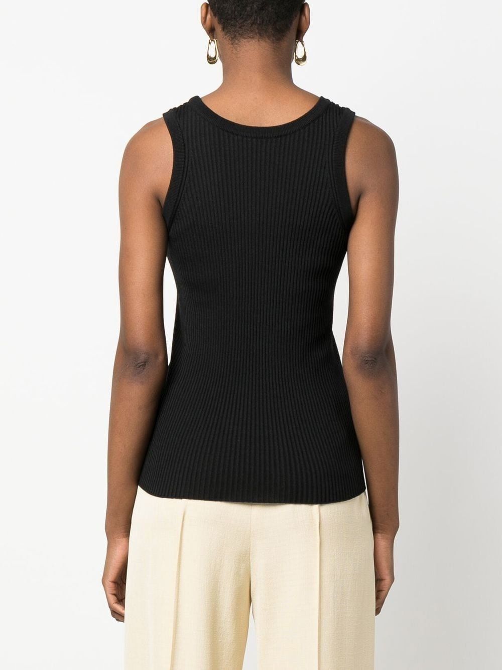 Jil Sander o1y1025 Sleeveless Sweater in Black Size XS / US 0-2 / IT 36-38 - 3 Thumbnail