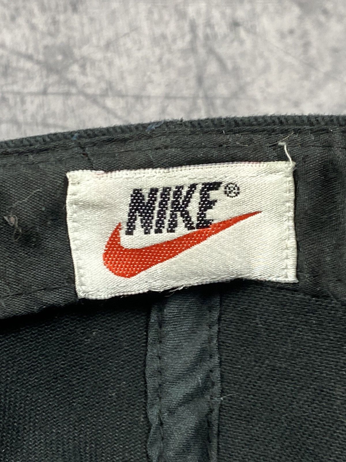 Nike × Vintage Vintage 90s Nike Big Logo Swoosh Drill Cap Hats Size ONE SIZE - 10 Thumbnail