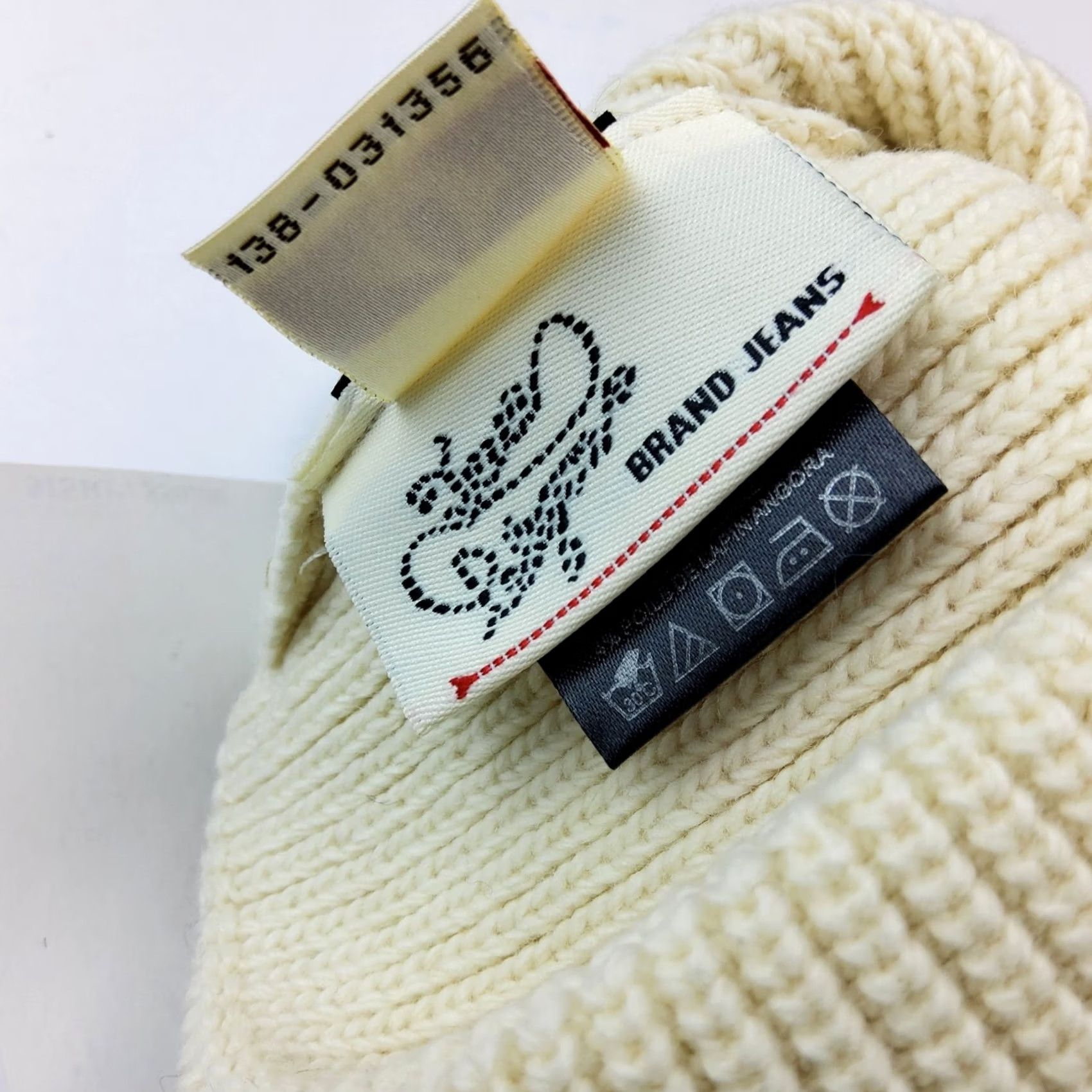 True Religion True Religion Beanie Knit Winter Ivory Men One Size Ivory Winter Knit Hat Mens Beanie True Religion Size ONE SIZE - 6 Thumbnail