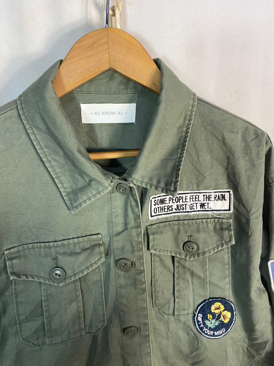 Japanese Brand As know as military fashion button up shirt with patches Size M / US 6-8 / IT 42-44 - 9 Thumbnail