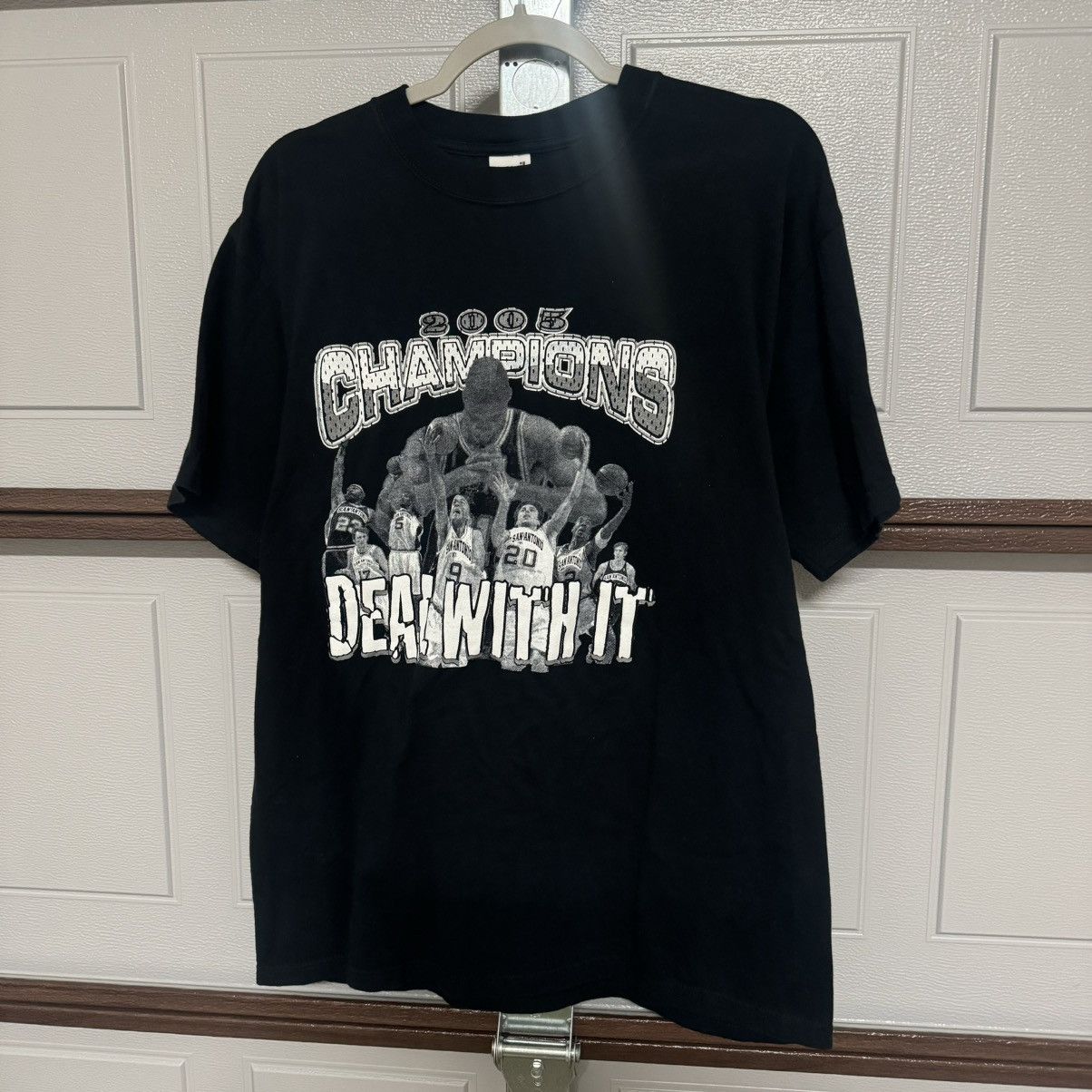 Vintage Y2k Tim Duncan NBA 2005 Spurs Champions L