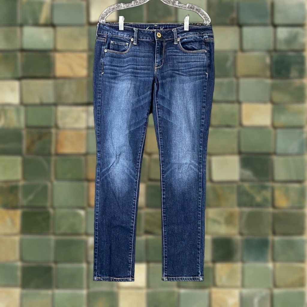 American Eagle Outfitters American Eagle Jeans Skinny Women 8 Blue Womens Size 30" / US 8 / IT 44 - 1 Thumbnail